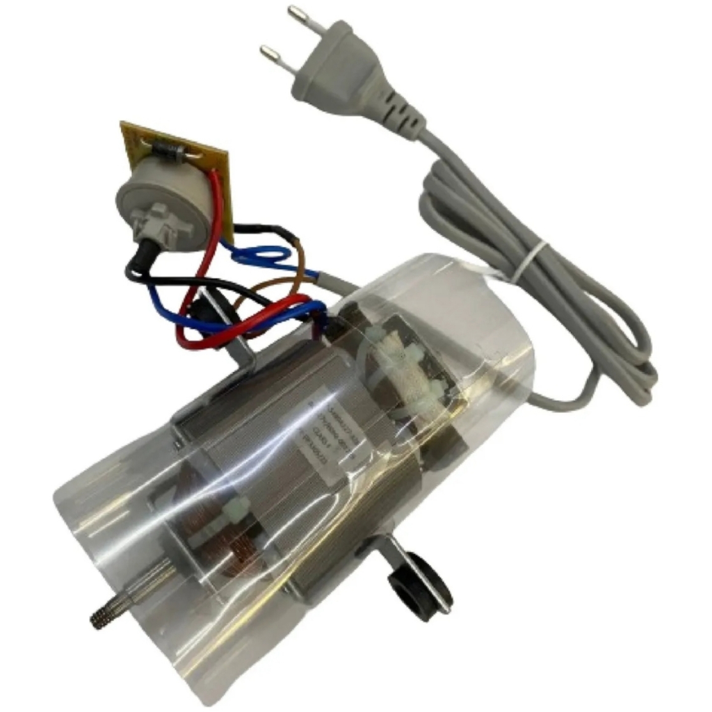 Motor para liquidificador BRITÂNIA black original (com cabo de energia e interruptor)