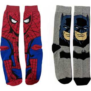 Meias HOMEM ARANHA e BATMAN Unissex – Confortáveis e Estilosas para Adultos em Oferta na Shopee