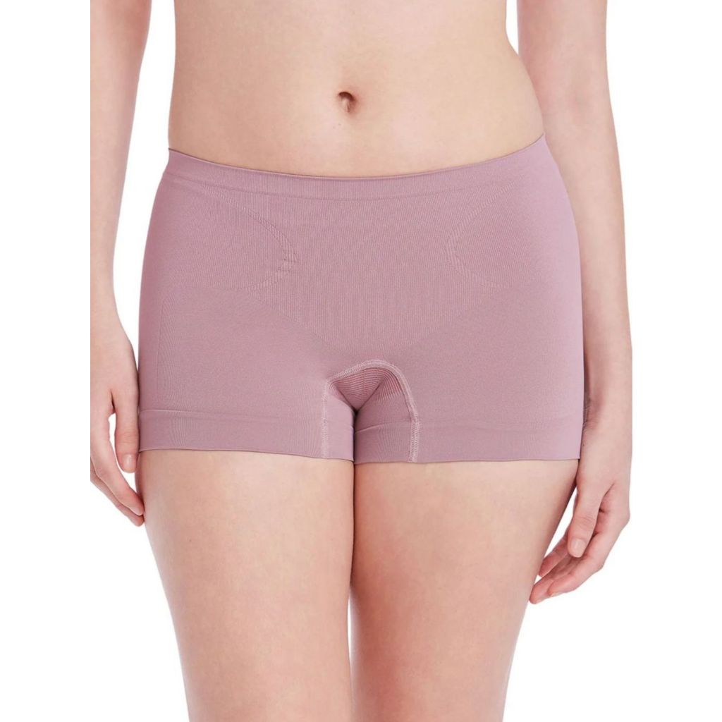 Cueca Feminina Boxer Compressão Leve Confortável Toque Super Macio Cintura Média Poliamida Plié