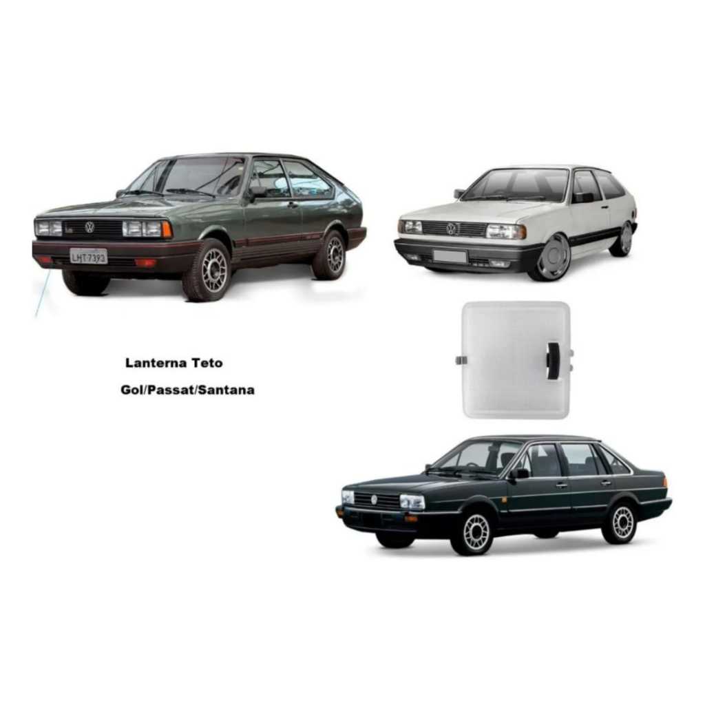 Lanterna De Teto Gol Passat Parati Saveiro Voyage Santana 1987 Até 1994 Quadrados