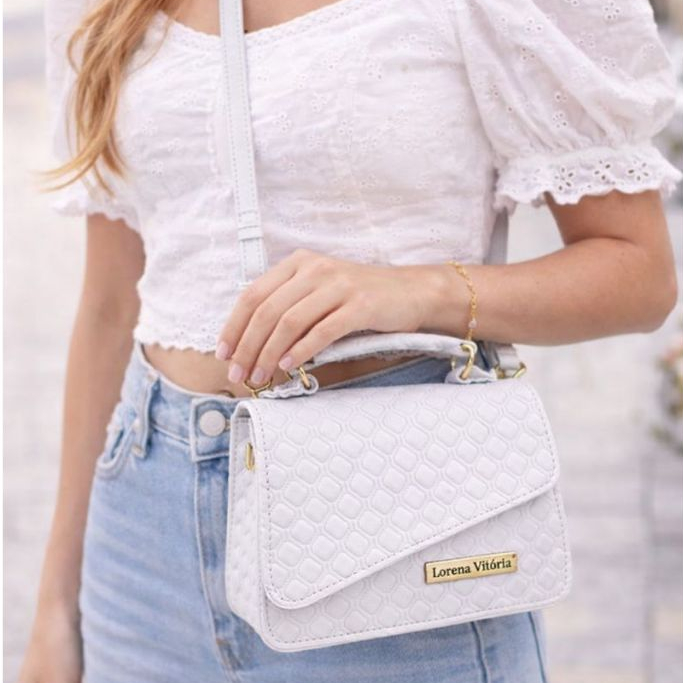 BOLSA PEQUENA FEMININA DELICADA COM ALÇA REMOVÍVEL E AJUSTÁVEL