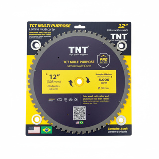 Lâmina Serra Circular Multicorte 12 300mm 60d Corta Tudo Multi Material em Oferta na Shopee