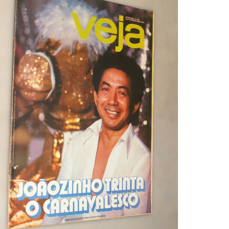 Revista de época 1980 Veja Joãozinho Trinta o Carnavalesco.