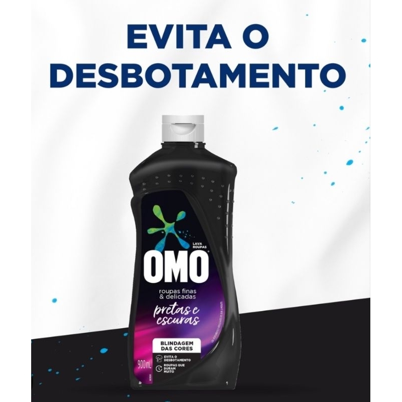 OMO ROUPAS PRETAS, FINAS E DELICADAS 900ML