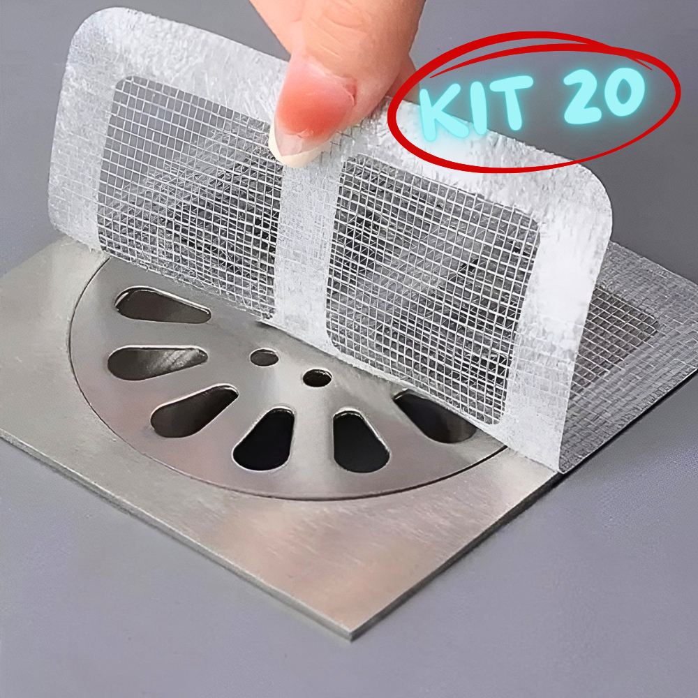 Protetor De Ralo Filtro Adesivo Tela Protetora Descartável Para Banheiro Anti Insetos Anti Odor