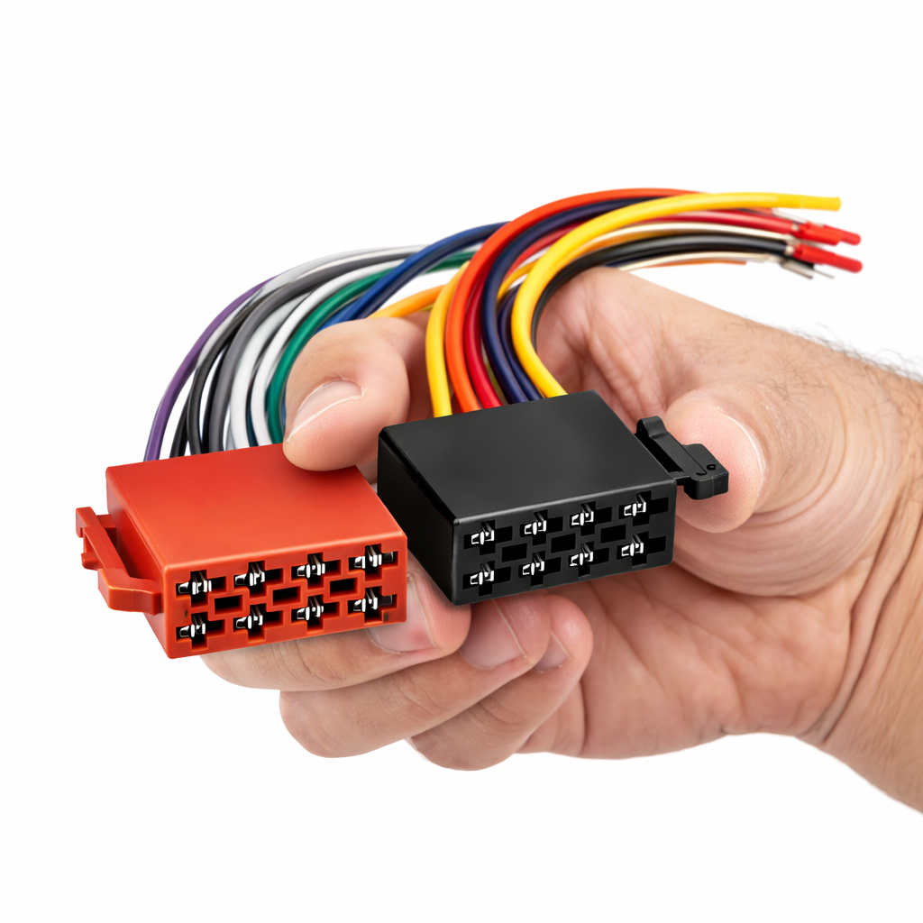 Plug Chicote 16 Vias Femea Conector Som Universal Radio Carro