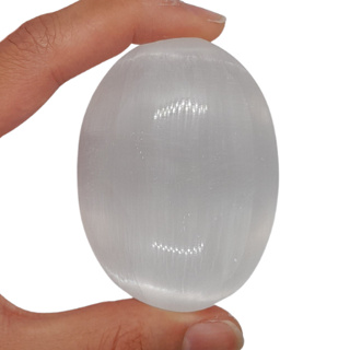 Selenita Sabonete Massagem Pedra Natural Lapidada Grande em Oferta na Shopee