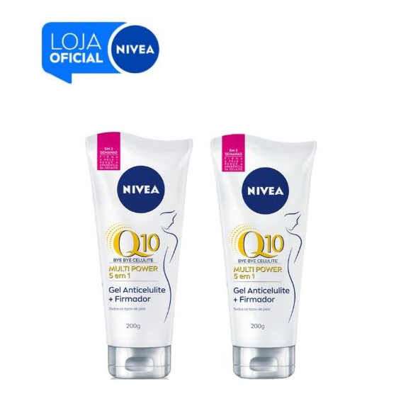 KIT NIVEA Gel Corporal Firmador Bye Bye Celulite 201g - 2 unidades BBB 26