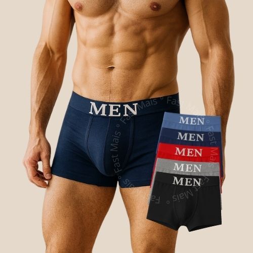Kit 8,5 ou 3 Cuecas Boxer Masculino Adulto Microfibra Premium Qualidade