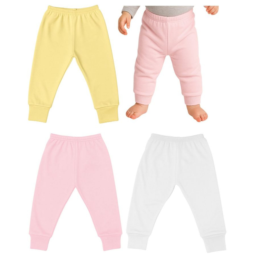 Kit c/3 mijão com pé reversível - Bebê  - 100% algodão - Suedine
