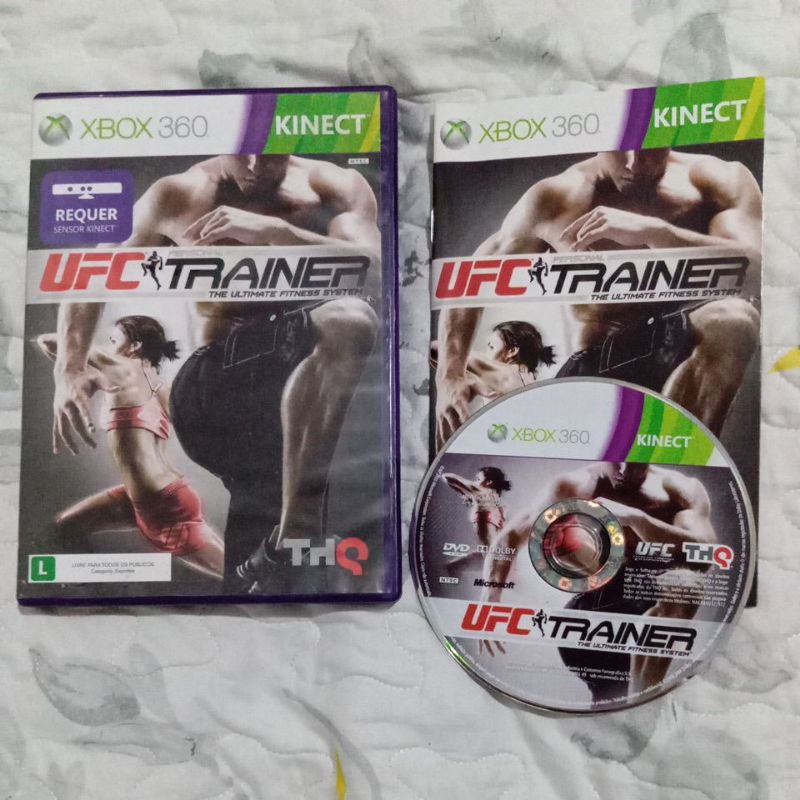 UFC Trainer: the ultimate fitness system ORIGINAL Xbox 360 Completo (Caixa + Disco + Manual)