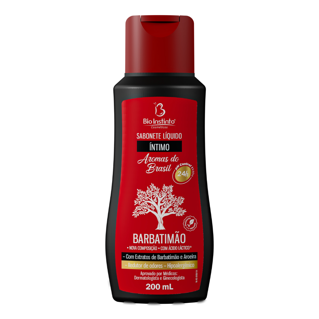Detalhes do 3 Sabonetes Íntimos Barbatimão Bio Instinto 200ml - pH Equilibrado e Fragrância Agradável