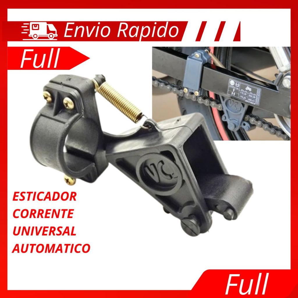 Tensor Esticador Corrente Tensionador Transmissão Moto Universal Honda Titan Yamaha Fazer Factor Biz em Oferta na Shopee