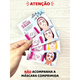 Mimo para sua Cliente Card Skin Care - Máscara Comprimida - Com Instrução de uso no Verso em Oferta na Shopee