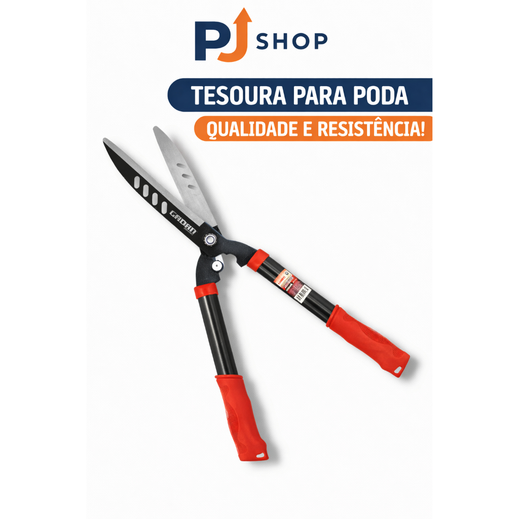 Tesoura Para Poda Jardinagem Cerca Viva Grama Tesourão Jardim