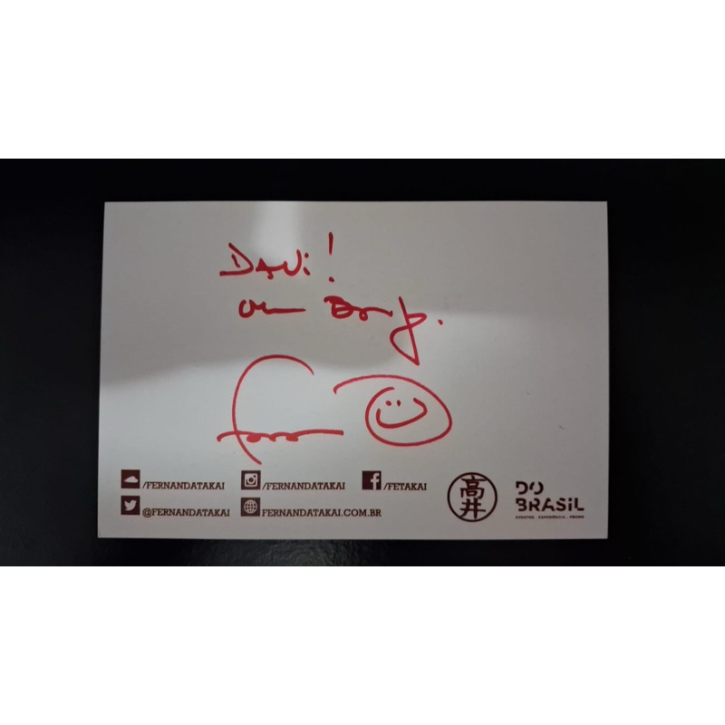 cartão postal na medida do impossível fernanda takai autografado