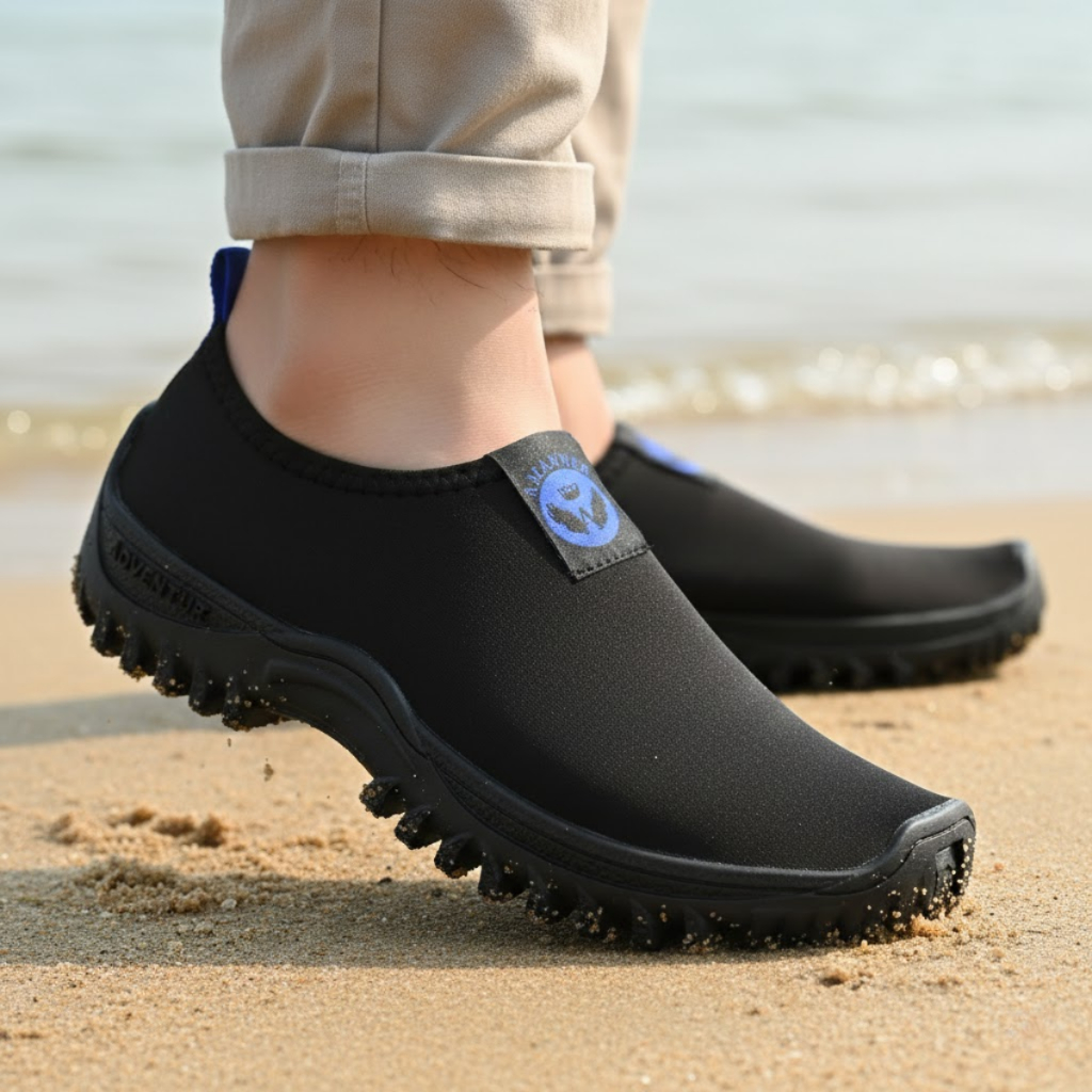 Sapatilha Aquática Tratorada Neoprene Antiderrapante Unissex Híbrida Náutica Leve Trilha Praia Pesca