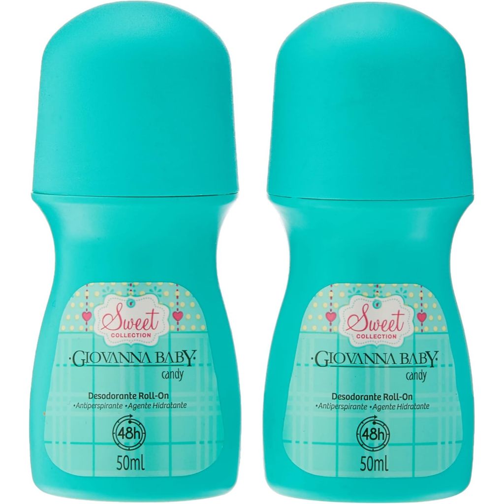 2 Desodorantes Roll-On Giovanna Baby Candy 50ml cd