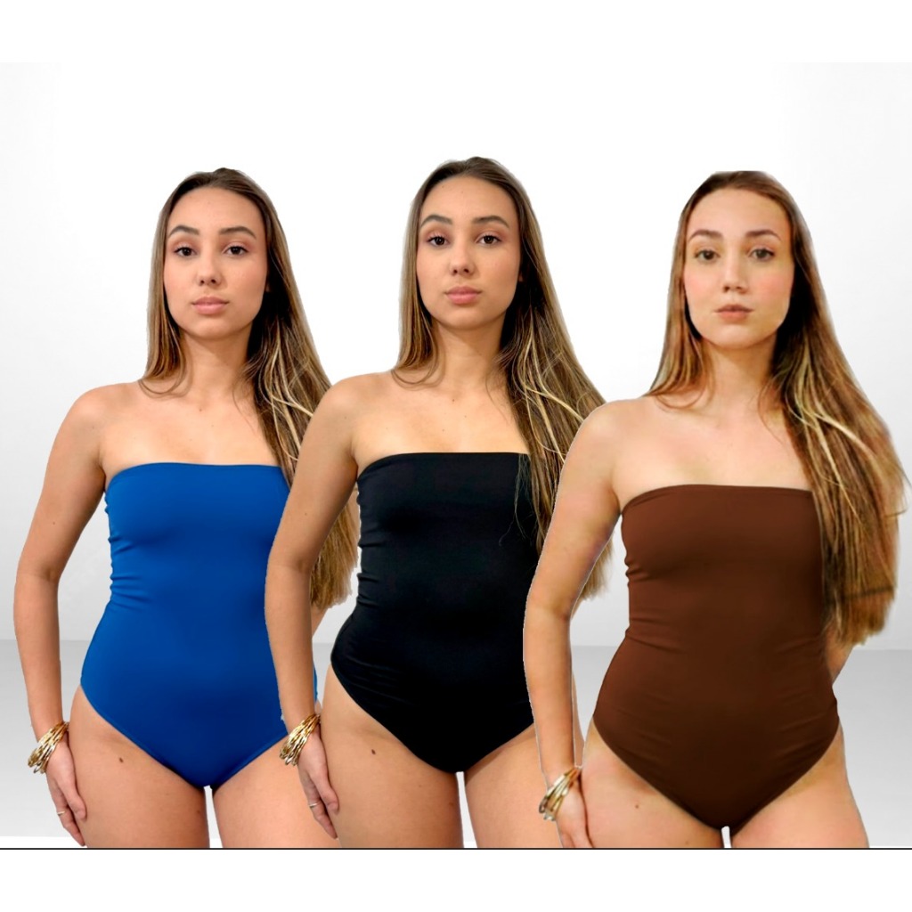 Body Feminino Tomara Que Caia Suplex Premium Tendência Verão em Oferta na Shopee