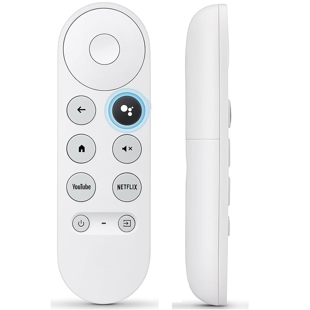 Controle Remoto chromecast 4 Compativel Google Tv 4k, Branco Bluethooth alexa voz
