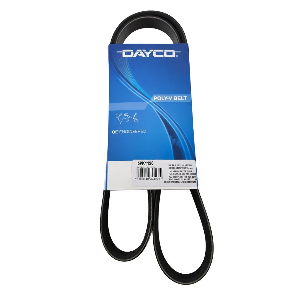 Correia do Alternador Dayco 5PK1190 Argo Cronos Uno Palio Siena Doblo Fiorino