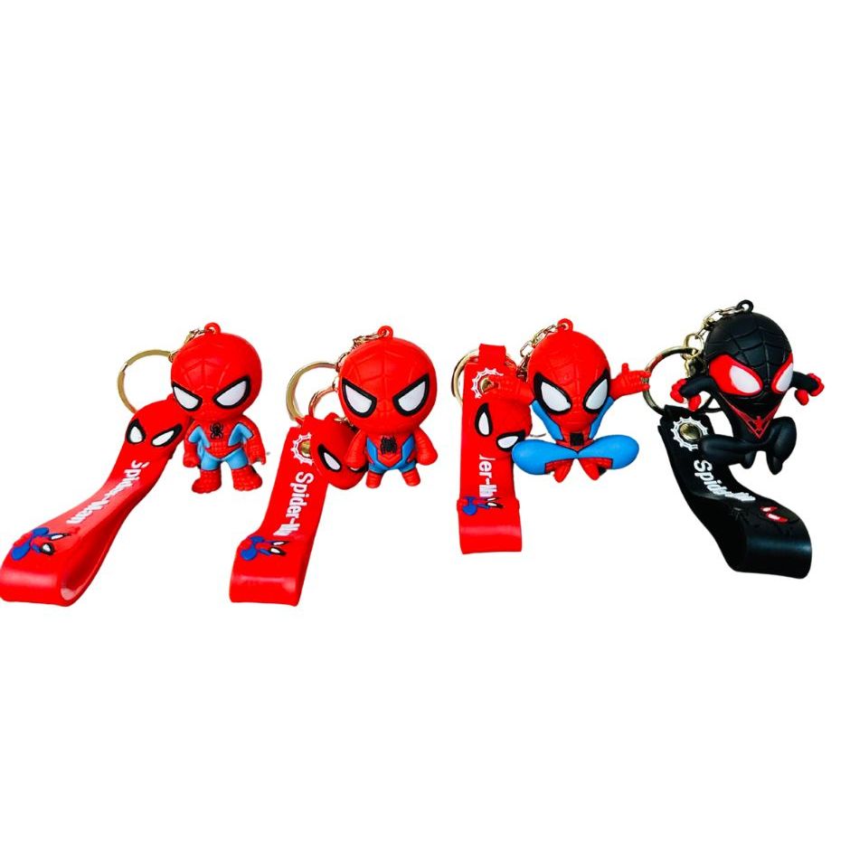 Chaveiro Homem Aranha 3D Premium Grande Emborrachado Colecionável Bolsas Mochilas Chaveiro Fofo