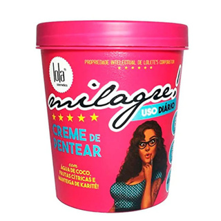 Creme de Pentear Lola Cosmetics Milagre! Com 450 g em Oferta na Shopee