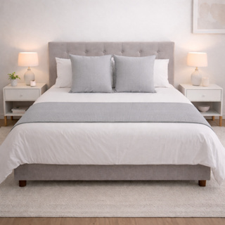 kit Peseira com Capas de Almofadas - Tecido Piquet Favinho - Cama Posta em Oferta na Shopee