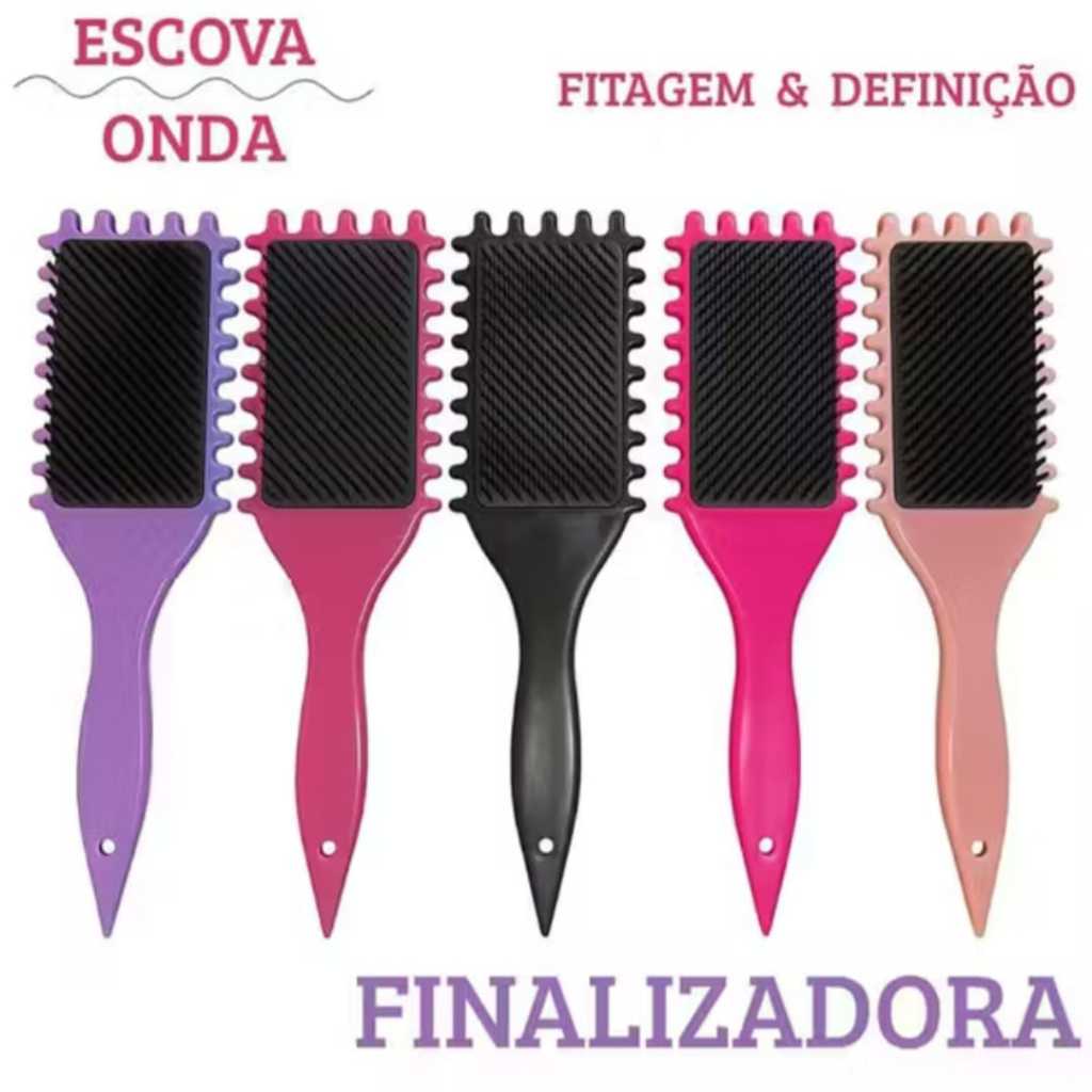 Escova Modeladora Bounce Curl Pente Portátil Para Cachos em Oferta na Shopee