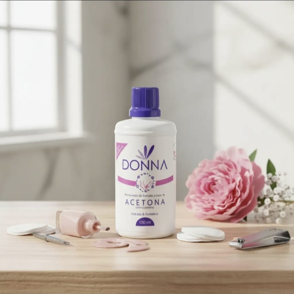 Acetona Removedor De Esmaltes Donna Kit 10un De 100ml - BRINDE 2UN GRÁTIS - Compre 10 leva 12!!!