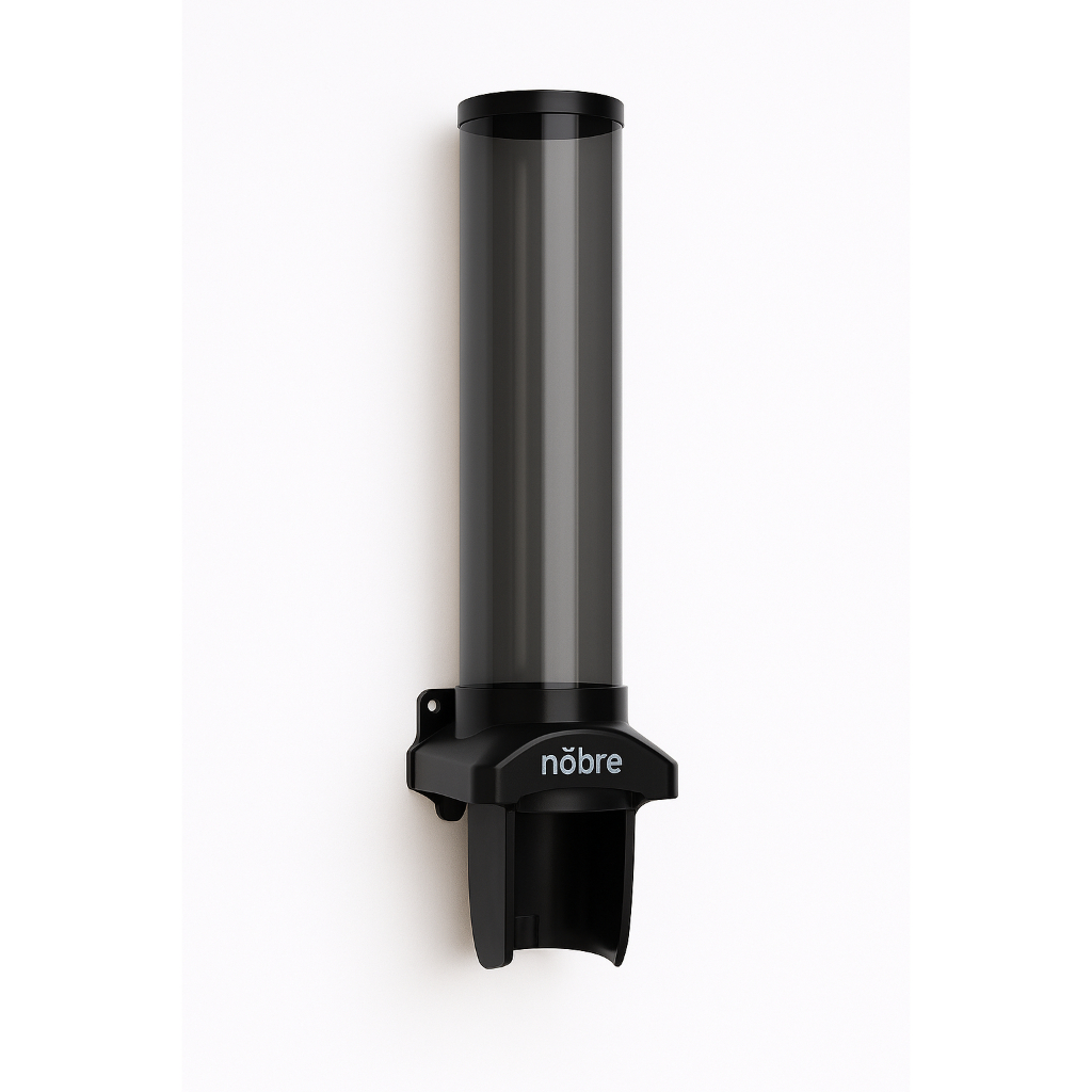 Dispenser Porta Copos Descartáveis de Água ou Café - NOBRE (Parede – Preto) em Oferta na Shopee