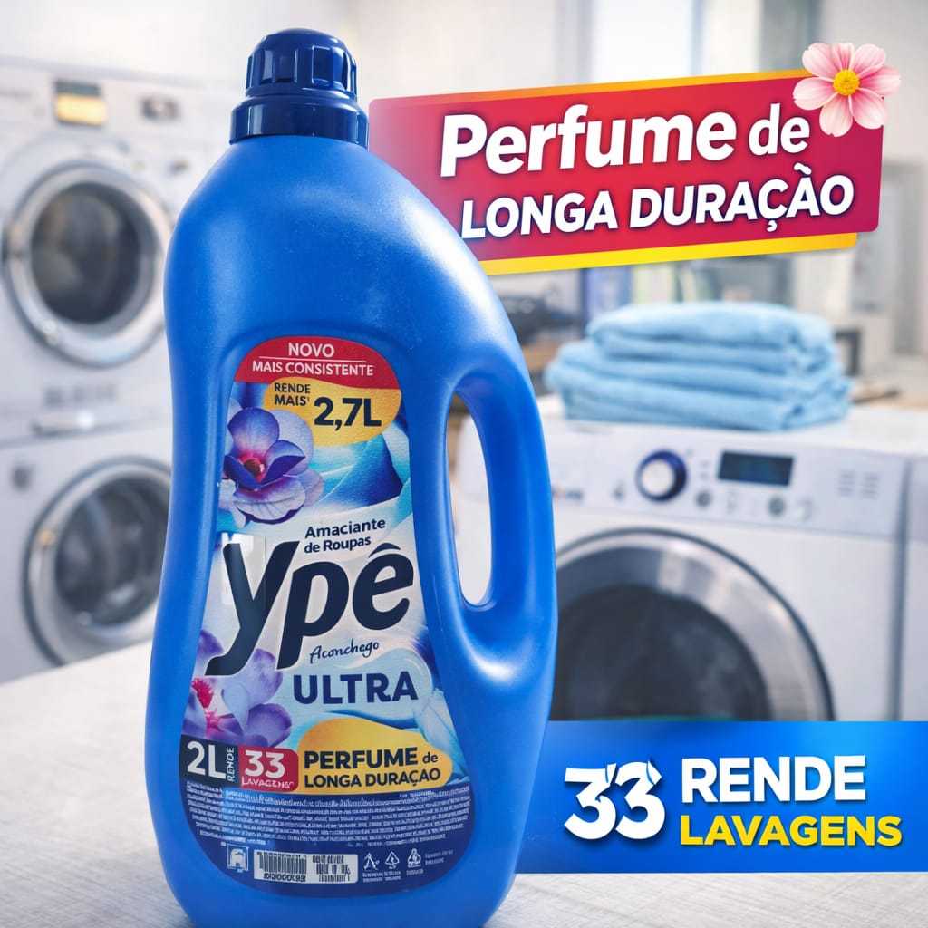 Amaciante de Roupas Ypê 2 Litros Rende 33 Lavagens Promoção em Oferta na Shopee
