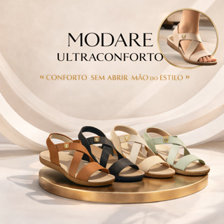 Sandália Rasteira Feminina Modare Leve Confortável Ortopédica Original em Oferta na Shopee