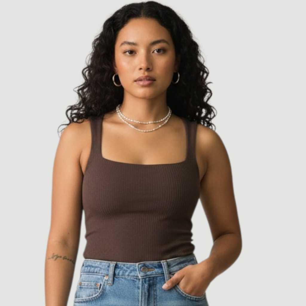 Blusa Canelada Feminina Slim Justinha Básica, Estilosa e Confortável perfeita para looks modernos.