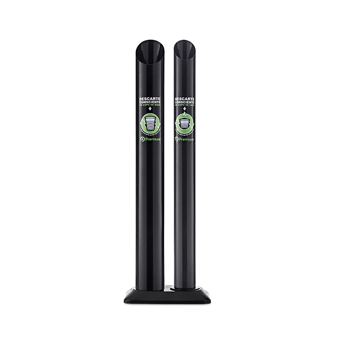 Dispenser Coletor de Copos Descartáveis Lixeira para Copos Agua 200ml e Café Poupa Copo Premisse