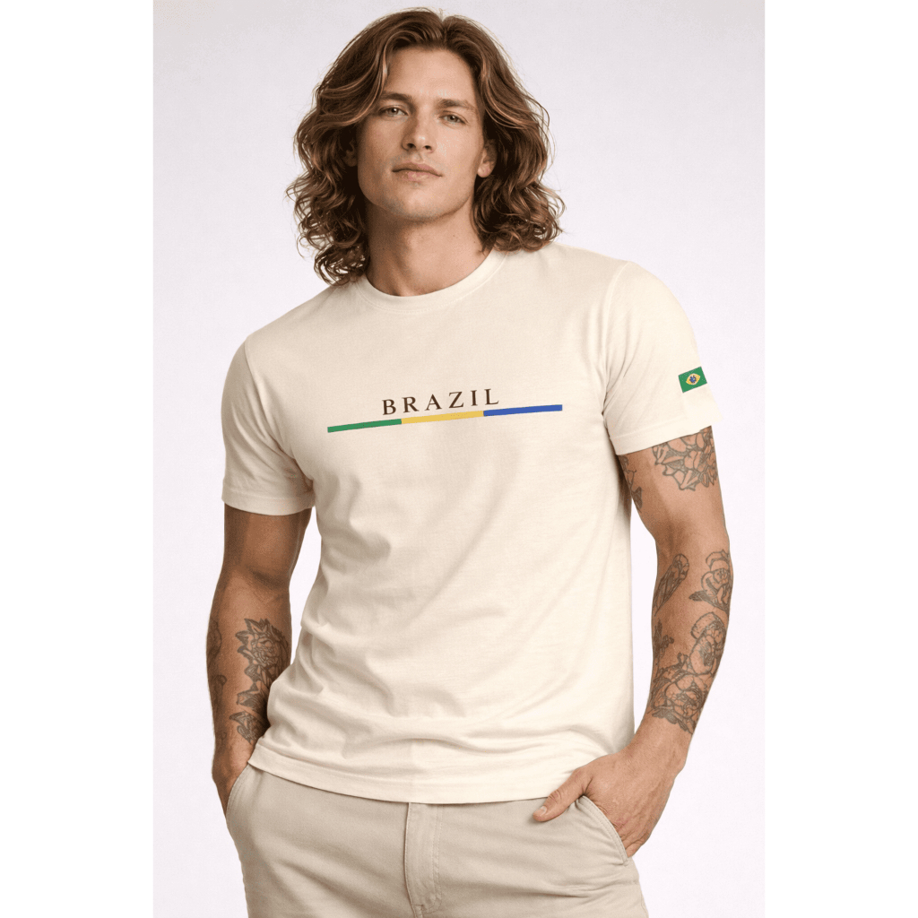 Camiseta Masculina 100% Algodao Grosso Premium Urbana Alta Durabilidade