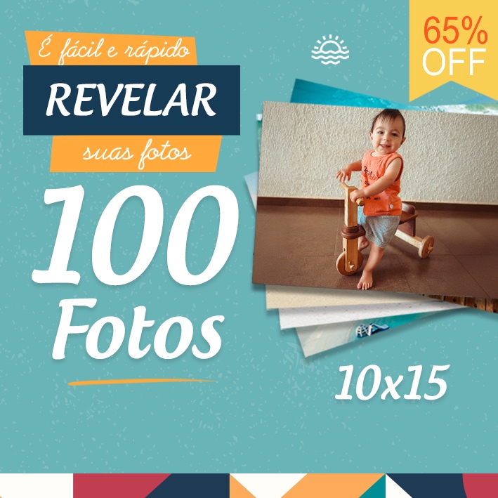 Impressão/Revelação de 100 Fotos 10x15cm em Oferta na Shopee