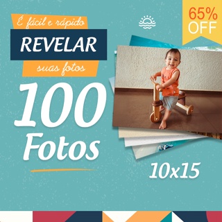 Impressão/Revelação de 100 Fotos 10x15cm em Oferta na Shopee
