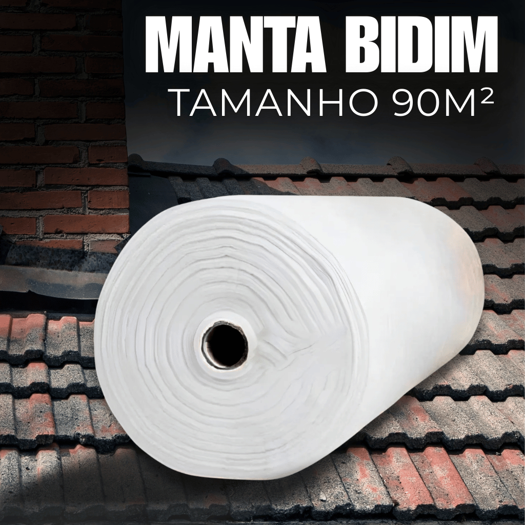 Manta Bidim VP50 90m² Tecido Para Aplicação em Teto de Concreto Alvenaria Fibrocimento e Cimentícias