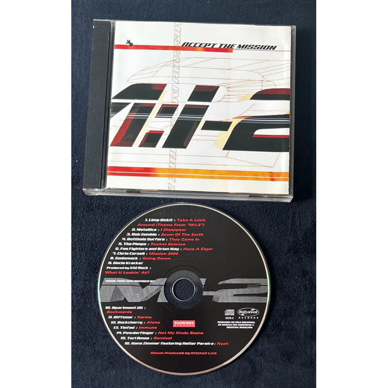 CD Missão Impossível 2 Trilha Sonora 2000 Brasil – Limp Bizkit Metallica Foo Fighters