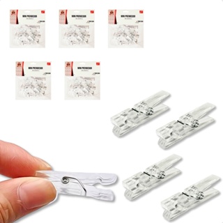 COMBO 200/100/50 mini pregador prendedor transparente decoração varal mural fotos artesanato festas lembrancinhas em Oferta na Shopee