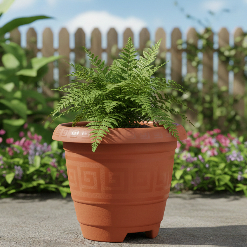 Vaso 15 Litros Plástico Resistente para Plantas Jardinagem Jardim Área Externa Varanda