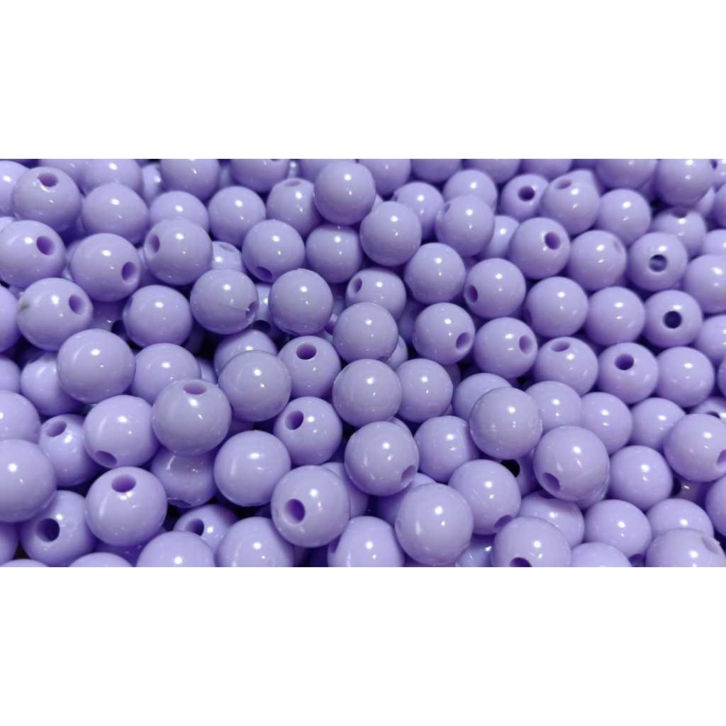 MIÇANGA LEITOSA PLASTICA c furo ( 8 mm ) LILAS