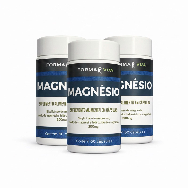 Treonato Puro Nutrition Magnésio + L-Treonina, Alto Teor de Magnésio por Porção, 180 Cápsula