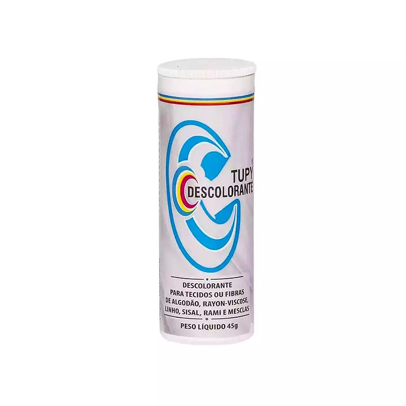 Descolorante de Roupas - Tupy - para Descolorir Roupas, Tecidos E Artesanato - 45g - 1, 3 ou 6 Tubos