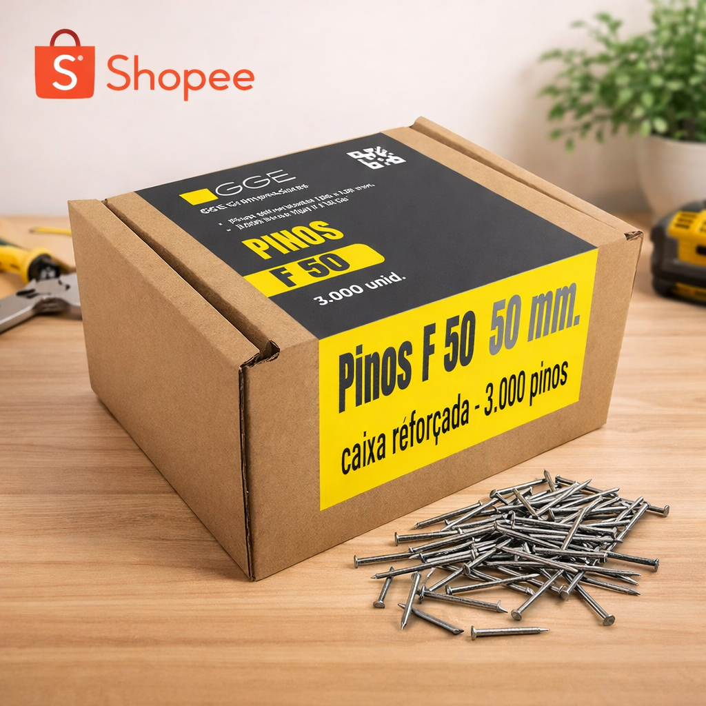 Pinos F50 3.000 Uni - GGE GRAMPEADORES em Oferta na Shopee