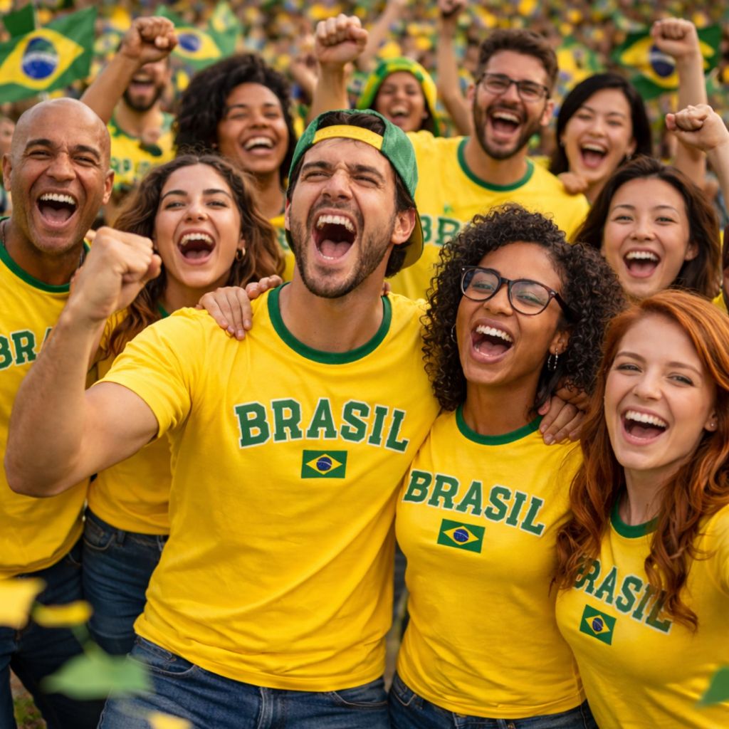 Camiseta Seleção Brasileira Copa do Mundo Dry Fit | t shirt Camisa Brasil Unissex - COPA - BRASIL CAMISETA