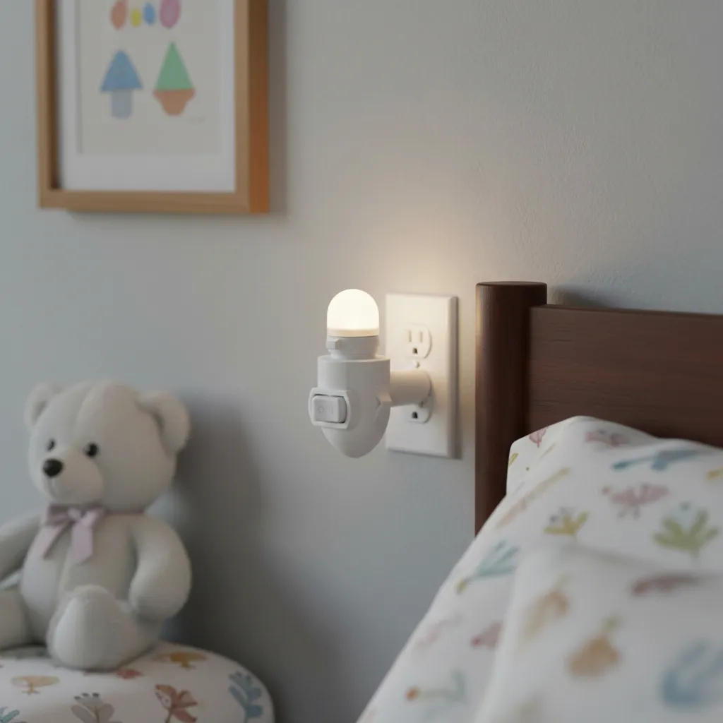 Luminaria Abajur de Tomada Quarto Bebê Infantil Mini Luz Noturna Led Tomada Bivolt Envio Imediato