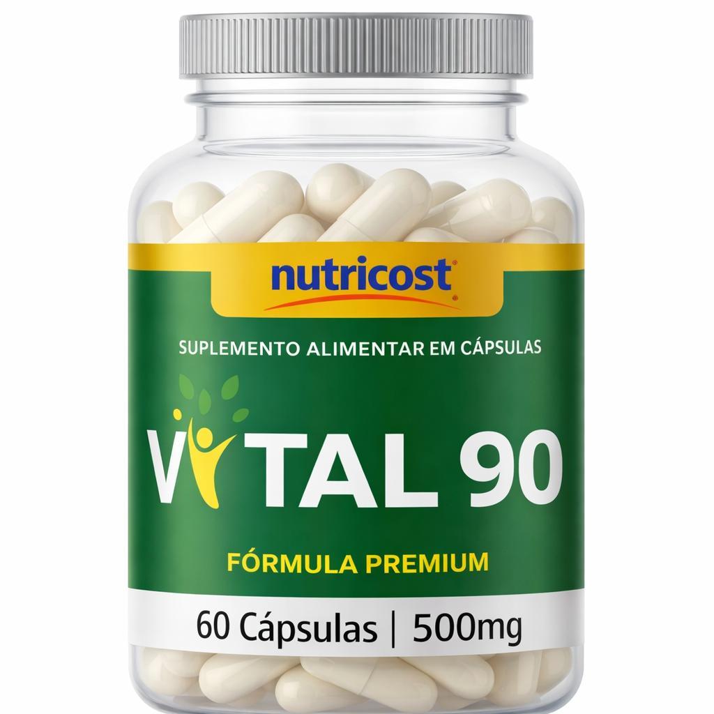 Vital 90 Suplemento Energia Imunidade 60 Cápsulas