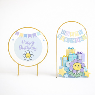 Conjunto 1 Arco Redondo + 1 Arco Romano Desmontável Dourado em Oferta na Shopee